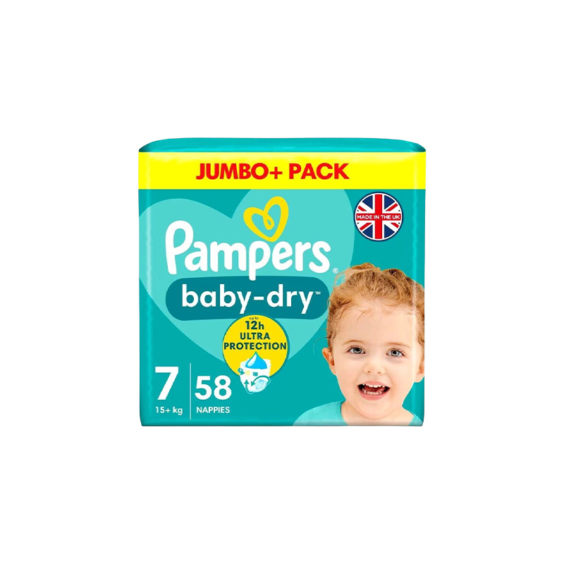 Picture of Pampers Jumbo Pack-7 Belt 15+kg 58pcs