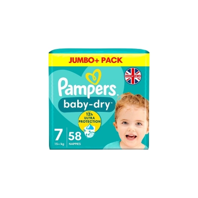 Picture of Pampers Jumbo Pack-7 Belt 15+kg 58pcs