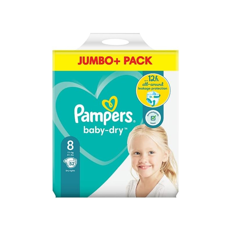 Picture of Pampers Jumbo Pack-8 Belt 17+kg 52pcs