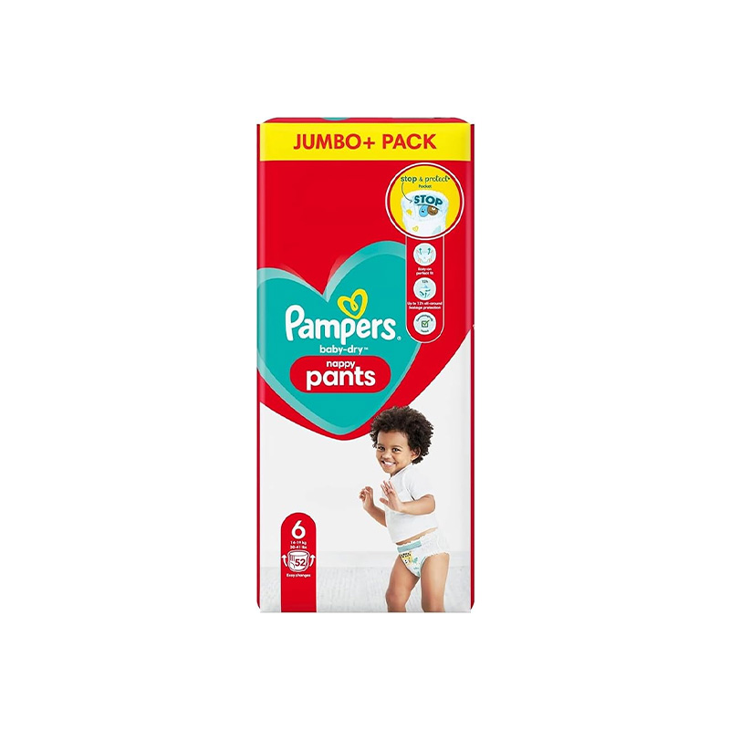 Picture of Pampers Jumbo Pack-6 Pant 14-19kg 52pcs