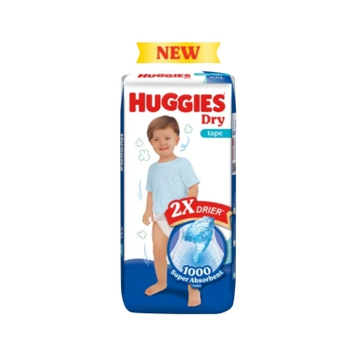 Picture of Huggies Dry Tape Baby Diaper (Over 14kg) - XXL38