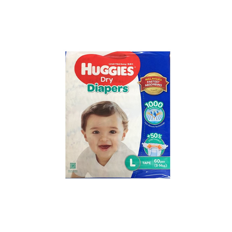 Picture of Huggies Dry Tape Baby Diaper (9- 14kg) - L58