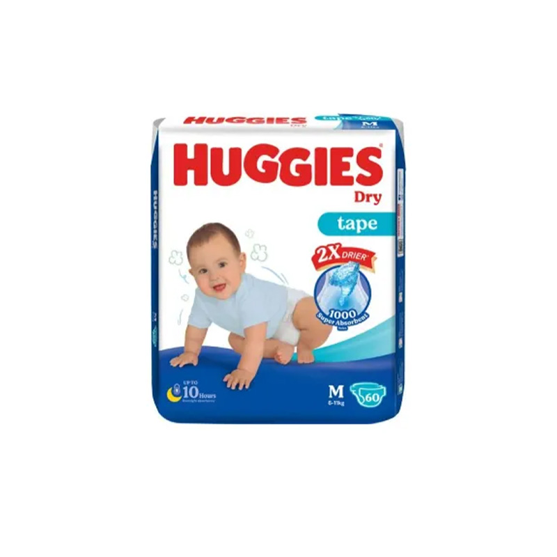 Picture of Huggies Dry Pants Baby Diaper (6-12kg) M50/58 Diaper