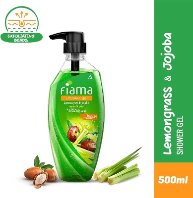Picture of International indian Product Fiama Shower Gel Lemongrass & Jojoba Smooth skin With skin Conditioners 500 Ml