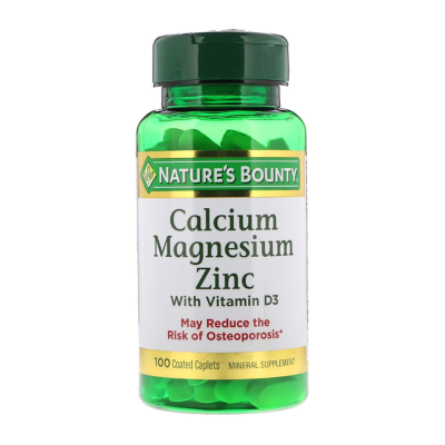 Picture of Bounty Calcium Magnesium Zinc with Vitamin D3 – 100 Coated