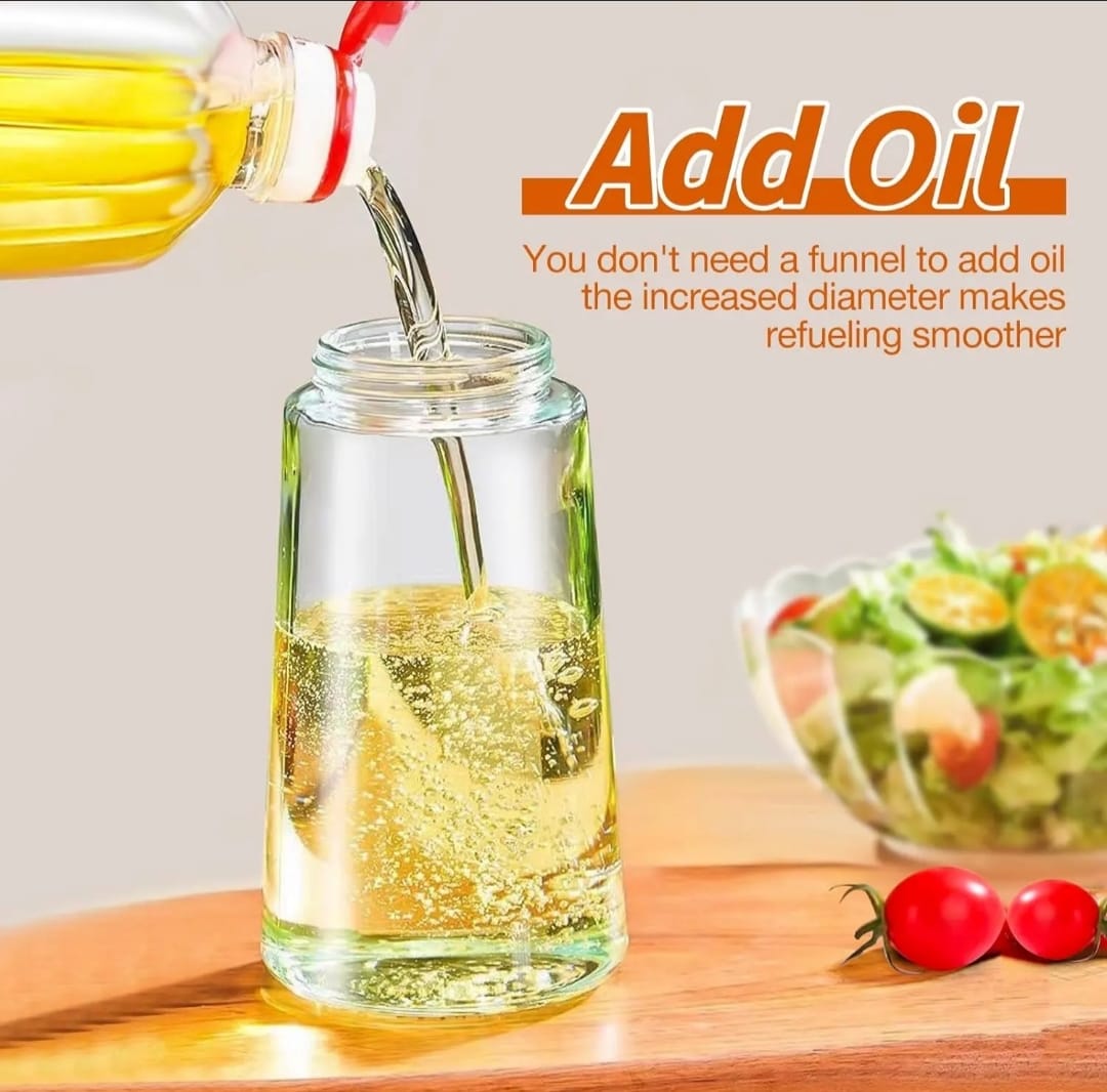 Picture of 2In1 Oil Sprayer Glass Bottle Anti-leakage Olive Oil Storage Sprayer Camping BBQ Cooking Oil Dispenser Jar Cruet Kitchen Supply