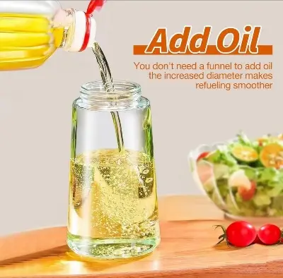 Picture of 2In1 Oil Sprayer Glass Bottle Anti-leakage Olive Oil Storage Sprayer Camping BBQ Cooking Oil Dispenser Jar Cruet Kitchen Supply