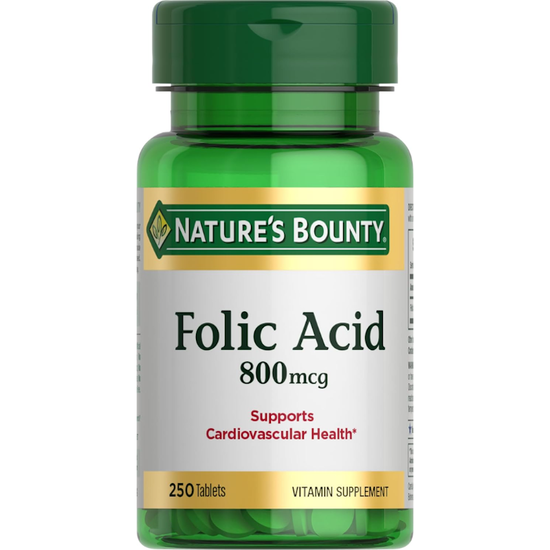Picture of Folic Acid 800 mcg Maximum Strength – 250