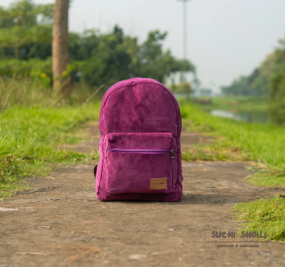 Picture of Dark Berry Corduroy Fabric Urbanmate Backpack