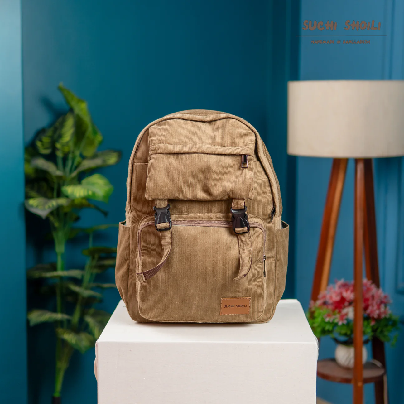 Picture of Ash Send Corduroy Fabric Metro Backpack