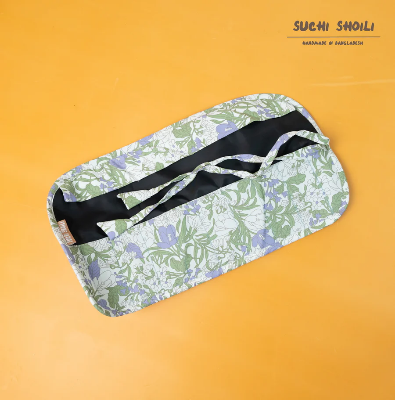 Picture of White Purple Brush Holder