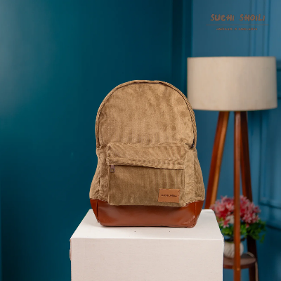 Picture of Ash Send Corduroy Fabric Core Color Backpack