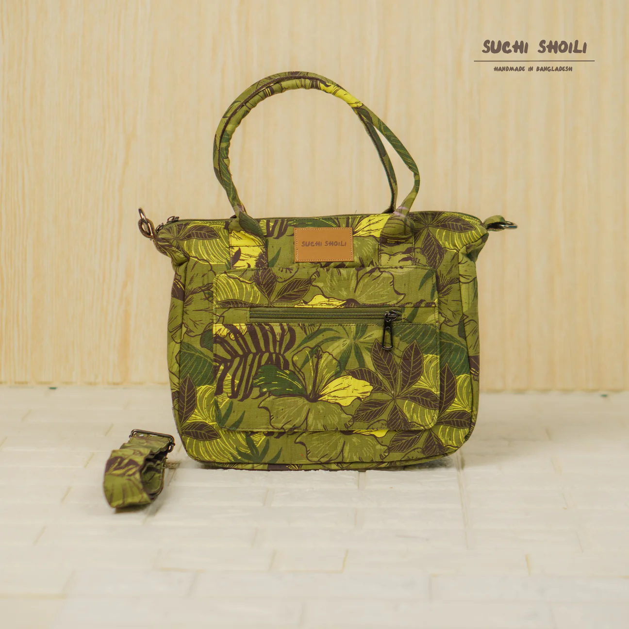 Picture of Monsoon Hibiscus Ajrin Crossbody Bag