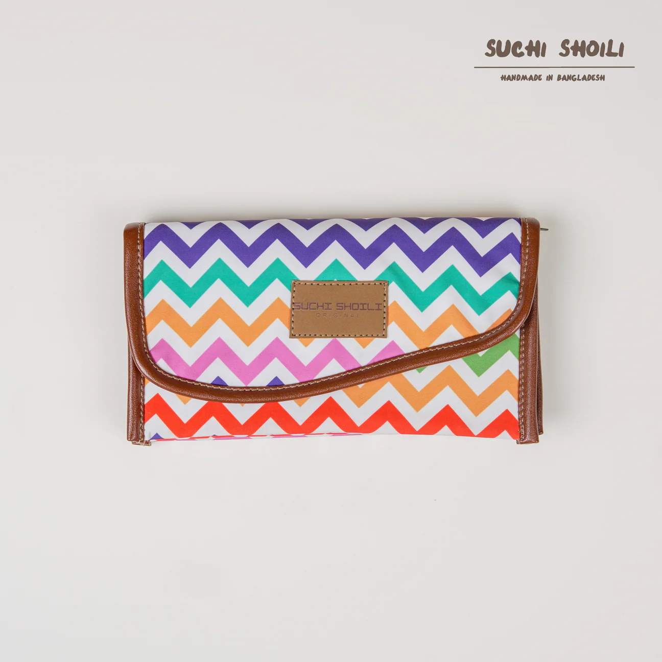 Picture of Rainbow Nokshi Triple Chamber Money Purse