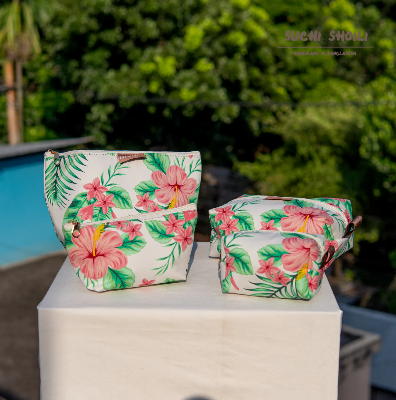 Picture of Summer Hibiscus Makeup Combo Pouch