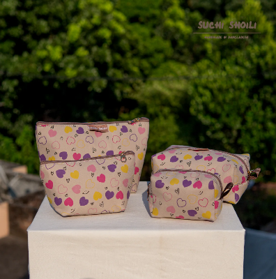 Picture of Rainbow Hearts Makeup Combo Pouch