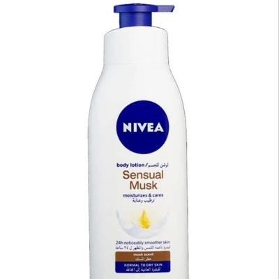 Picture of International Dubai product Nivea sensual musk any season used body lotion used for Male/ Female/ Baby -400 ml
