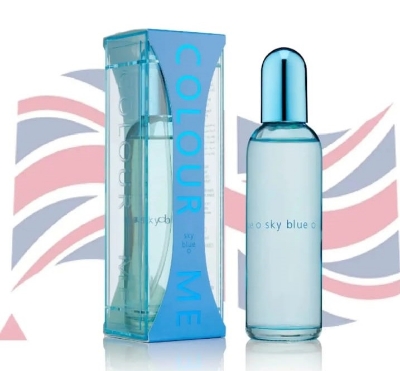 Picture of International UAE product Body perfume party scent Colour Me Sky Blue Used for female - 100 ml