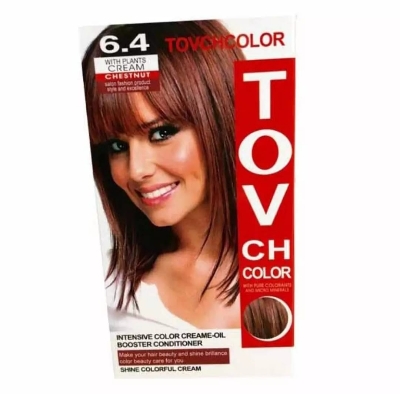 Picture of International Hair styling China product TOVCHCOLOR hair color used for male / female shade no 6.4 - 80 ml X 2