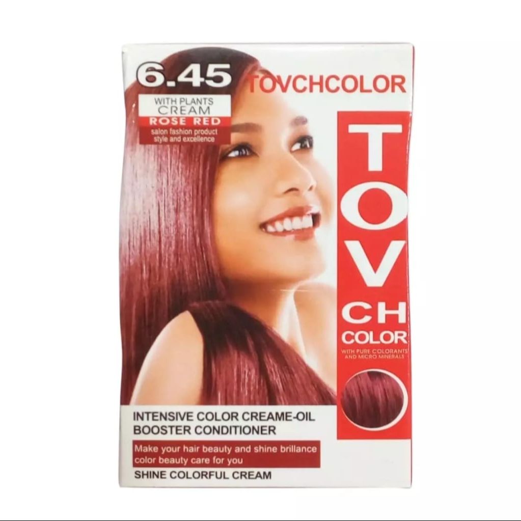 Picture of International Hair styling China product TOVCHCOLOR hair color used for male / female shade no 6.45 - 80 ml X 2