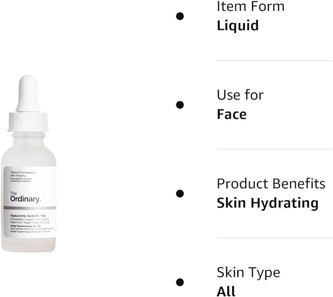 Picture of International Korean Product THE ORDINARY Hyaluronic Acid 2% + B5 Liquid-30ml