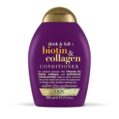 Picture of International European product Hair care Ogx thick & Full +Biotin & Collagen Conditioner used for male/ female - 385 ml