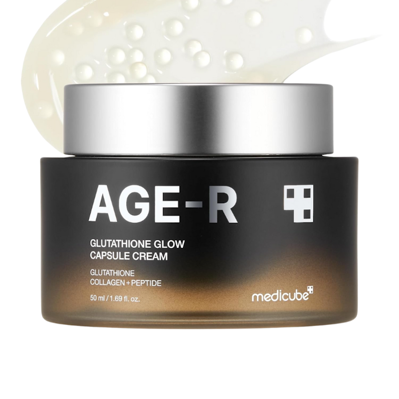 Picture of AGE-R Glutathione Glow Capsule Facial Cream - Instant Lifting Moisturizer - Collagen Peptide For Hydrating Glow - Improve Blemishes, Uneven Skin Tone - Korean Skin Care