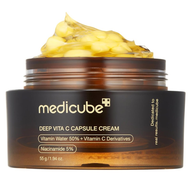 Picture of Deep Vitamin C Golden Capsule Face Moisturizer - Liposome Capsules For Wrinkles, Skin Radiance - Transparent Gel for Glow Hydration - Korean Skin Care