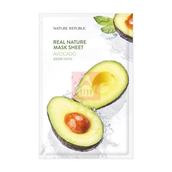 Picture of International Korean Product Skin care NATURE REPUBLIC Real nature AVOCADO mask sheet used for male/female - 23 ml