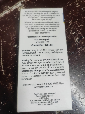 Picture of International USA Product 𝐍𝐞𝐮𝐭𝐫𝐨𝐠𝐞𝐧𝐚 UVA/UVB Sunblock Lotion ( 𝐒𝐏𝐅 55++)-125ml