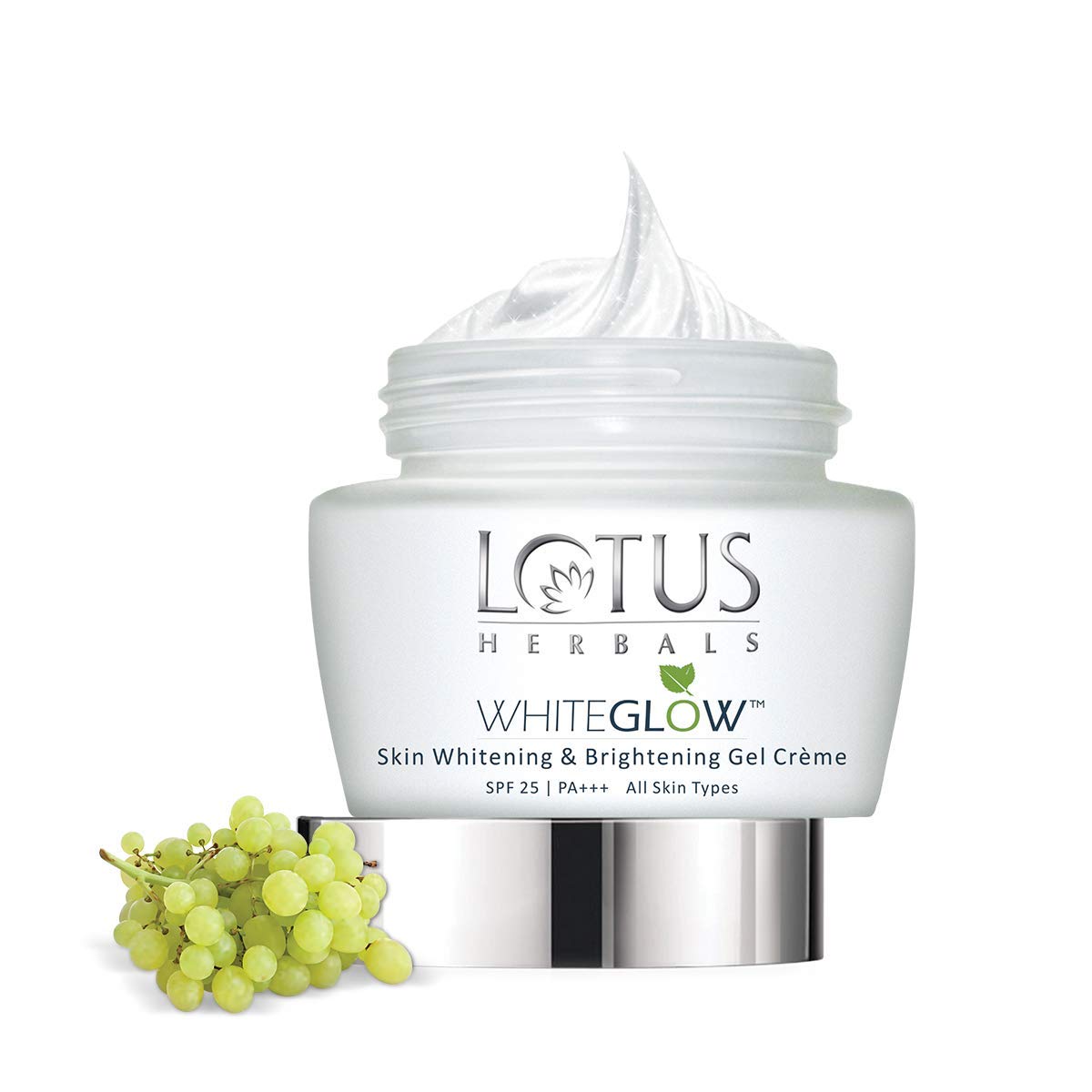 Picture of International Indian Product  Herbals Whiteglow Skin Whitening And Brightening Gel  Face Cream With Spf-25, For All Skin Types, 60g
