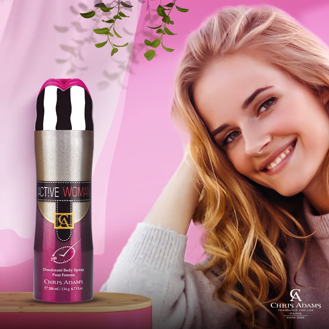 Picture of International France Product Active Woman Body Spray used for female- 200 ml