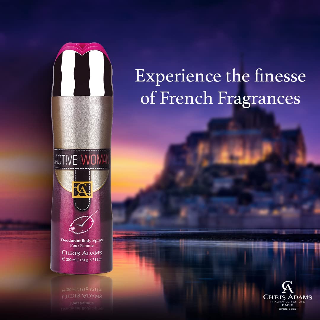 Picture of International France Product Active Woman Body Spray used for female- 200 ml