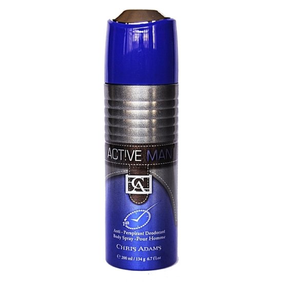 Picture of Chris Adams Deodorant Body Spray Active Man 200ml