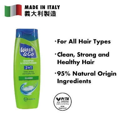 Picture of International Italy Product Wash & Go 2 in 1 Classic Shampoo and Conditioner