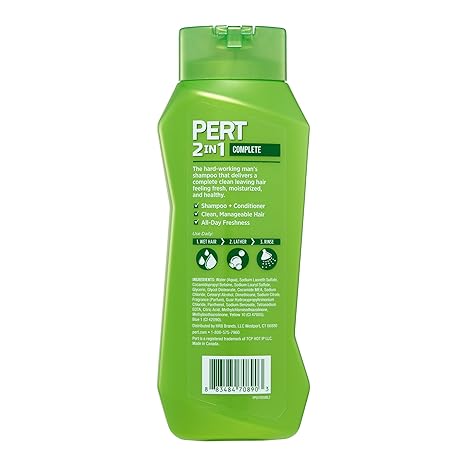 Picture of International Canadian Product PERT 2 in 1 Complete Clean Shampoo and Conditioner-400ml