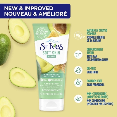 Picture of International USA Product St. Ives Avocado And Honey Scrub Facial Cleanser 170gm
