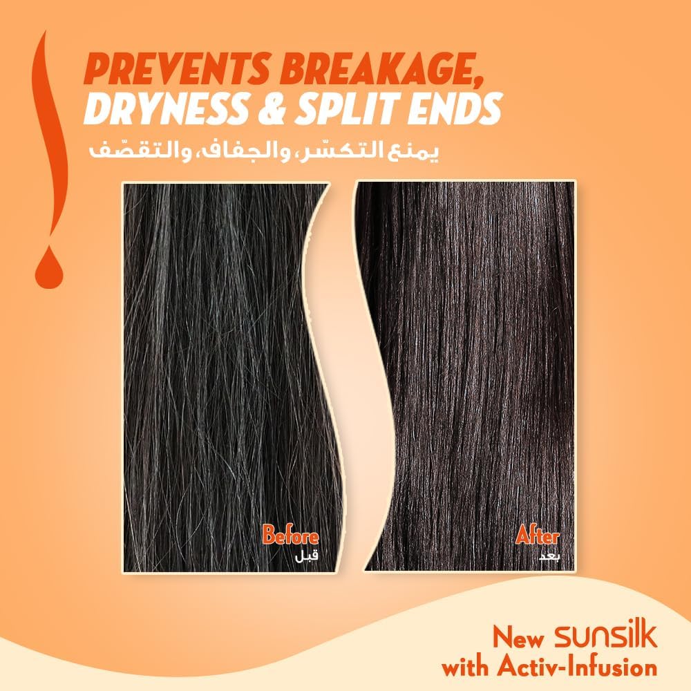 Picture of International Dubai Product SUNSILK Shampoo, to instantly repair damaged hair, with Keratin, Almond Oil & Vitamin C, 400ml