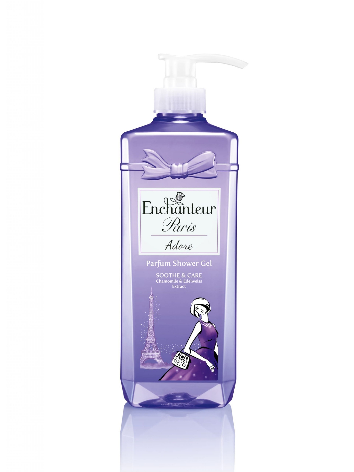 Picture of International Malisiyan Product Enchanteur Paris Adore Soothe & Care Parfum Shower Gel with Chamomile & Edelweiss Extract 750gm