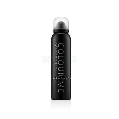 Picture of International UAE product Body Spray Colour Me Black Used for male - 150 ml