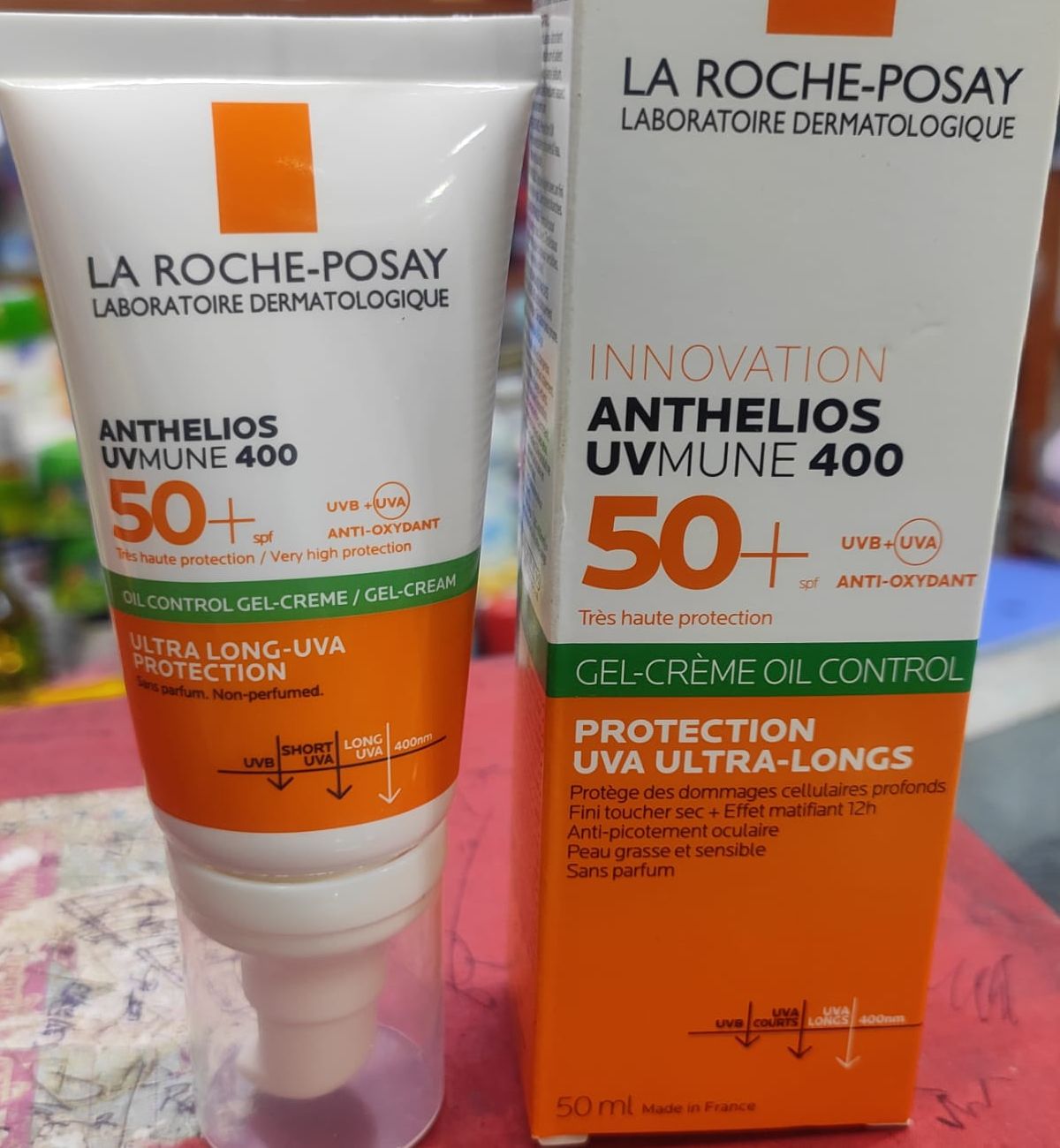 Picture of International France product La Roche-Posay Anthelios UVmune 400 Gel-Creme Oil Control SPF50+ 50ml