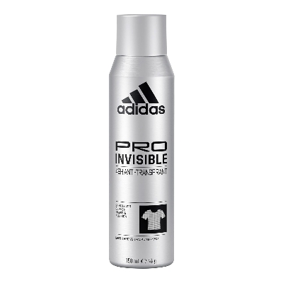Picture of adidas Pro Invisible Antiperspirant Deodorant Spray for Him, 48 Hours Dry Protection and Long-Lasting Freshness, 150 ml