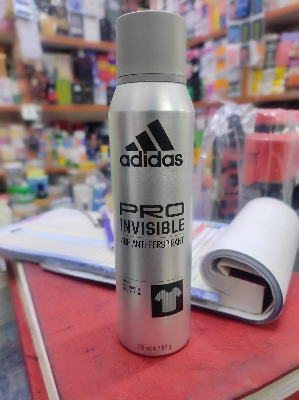 Picture of adidas Pro Invisible Antiperspirant Deodorant Spray for Him, 48 Hours Dry Protection and Long-Lasting Freshness, 150 ml