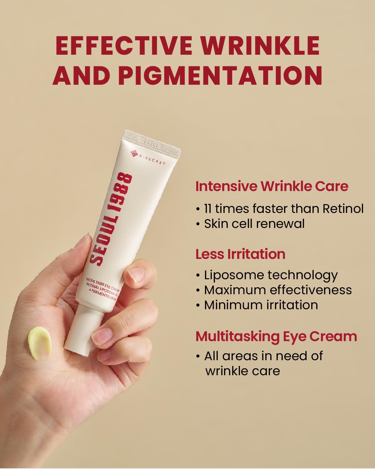 Picture of K-Secret Seoul 1988 Eye Cream : Retinal Liposome 4% + Fermented Bean - 30ml