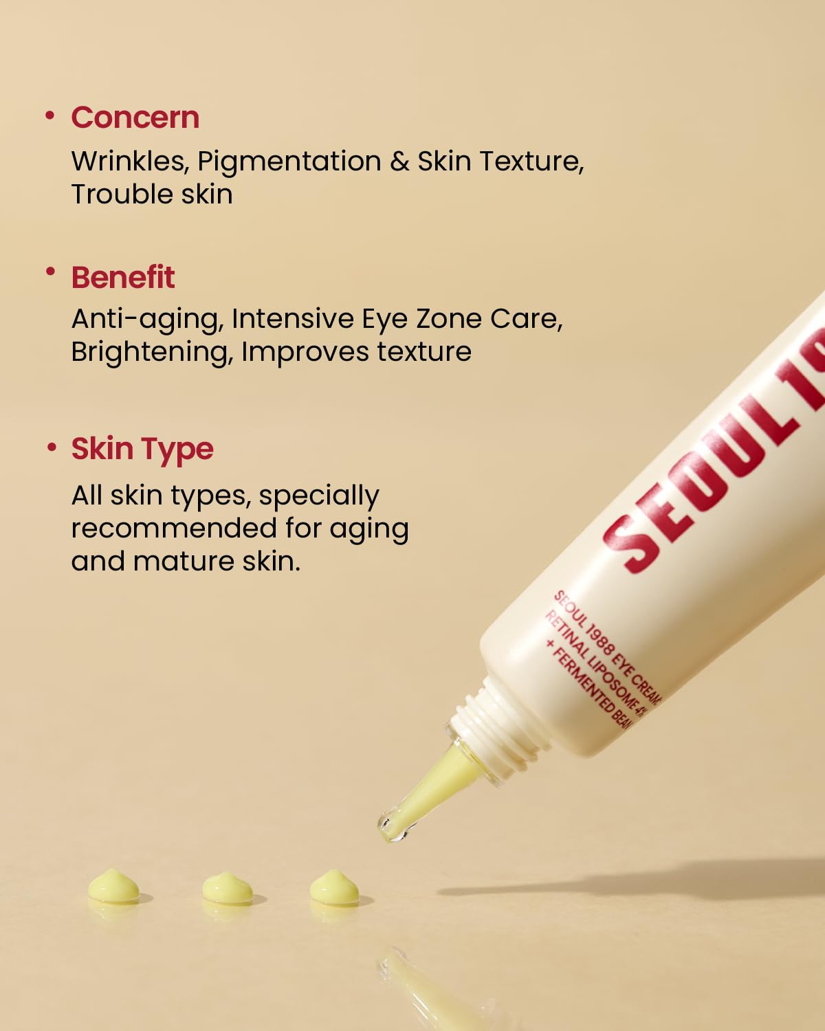 Picture of K-Secret Seoul 1988 Eye Cream : Retinal Liposome 4% + Fermented Bean - 30ml