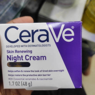 Picture of Cerave Skin Renewing Night Cream, Peptide Complex, 1.7 oz/48 g