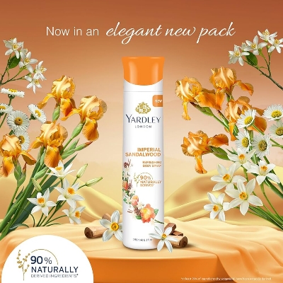 Picture of Yardley London Imperial Sandalwood Refreshing Body Spray 150ml