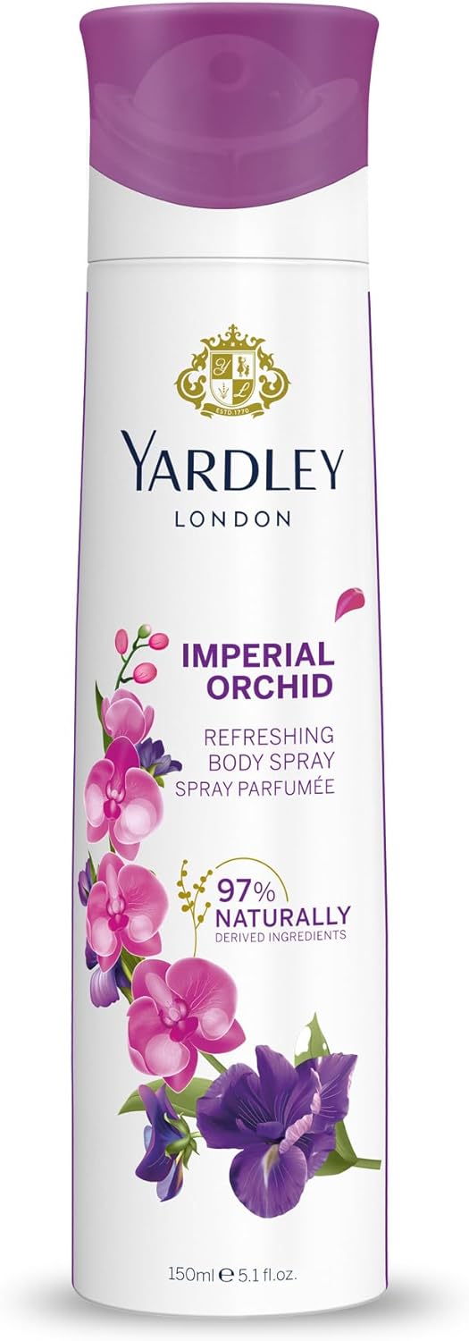 Picture of Yardley London Imperial Orchid Body Spray For Women, 150 ml