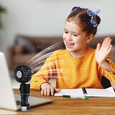 Picture of neck hanging spray fan f2 black