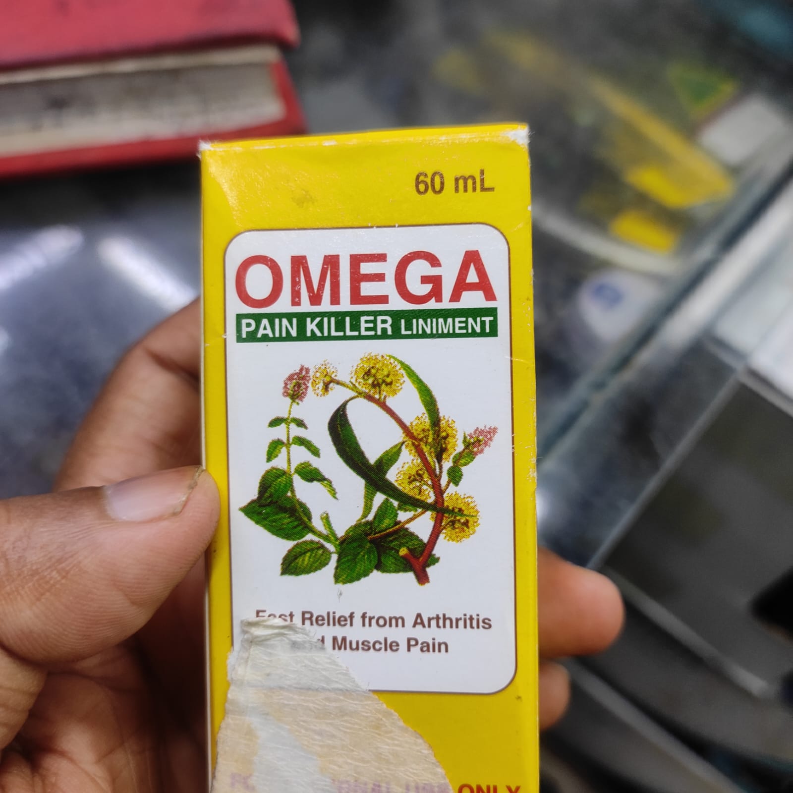 Picture of OMEGA Pain Killer Balm Relief Liniment Oil for Arthritis and Muscle Pain (Philippines) - 60ml